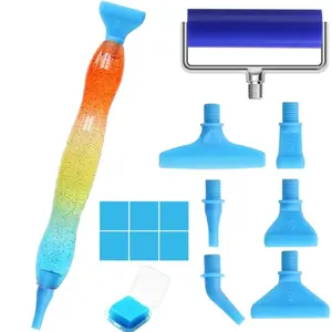 Diamond Painting Pen Accessories Tools Set 14 PCS Diamond Art Pens Thread Pen Tips Anti-Fall, Diamond Painting Tools with Diamond Painting Wax Ergonomic for Diamond Art DIY Craft