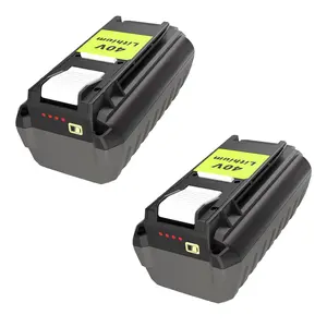 2 Pack 40V 6.0Ah Battery for Ryobi 40V Battery, High Capacity 40-Volt Lithium Battery for RYOBI OP4040 OP40201OP4026 OP4030 OP4050 OP4050A OP4060 OP40601 OP40602 OP4060A OP4075A