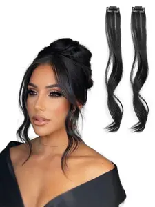 14 Inch Long Wavy Bangs, Gorgeous Fluffy Wigs for Women, Heat Resistant Fiber Wigs, Synthetic Wigs for Party, Daily Use, Synthetic Hair Pieces