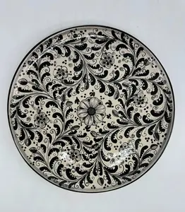 Hand painted decorative plate diameter 30 cm Decoration n.25