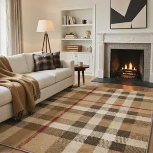 【Deals For You Days】BEIMO Rug – Machine Washable, Pet Friendly, Non-Slip Floor Rug, Soft Area Carpet, Ideal for Living Room, Bedroom, Kitchen, Hallway ,ARM032-COFFEE TRACE