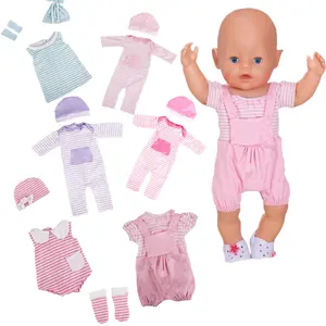 Unisex Onesies for 16-18 Inch Dolls & Kids, Perfect Birthday Gift for Ages 3+, Christmas Present, Diverse Colors Available