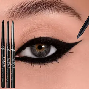 3-Pack Smooth Eyeliner Pencils, Easy Application, Waterproof and Sweat-Resistant, Long-Lasting, Perfect for Eye Makeup