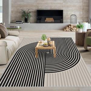 line pattern area rug, 1 count non-slip soft floor mat, rectangle home decorative carpet for living room bedroom kitchen study room, rugs for living room