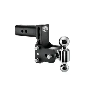 B&W Tow & Stow Adjustable Trailer Hitch 2-1/2" Receiver 14,500 lbs Dual Ball 5" Drop TS20037