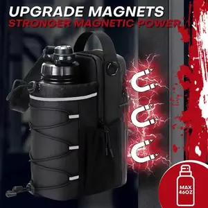 Heavy-Duty Magnetic Gym Bag with Water Bottle Holder & Sling Hook - Perfect for Fitness Enthusiasts, Durable Design for Active Lifestyles, Ideal for Gym, Hiking, and Outdoor Activities