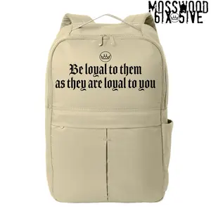 Mosswood 6ix 5ive "Be loyal" matte tan backpack