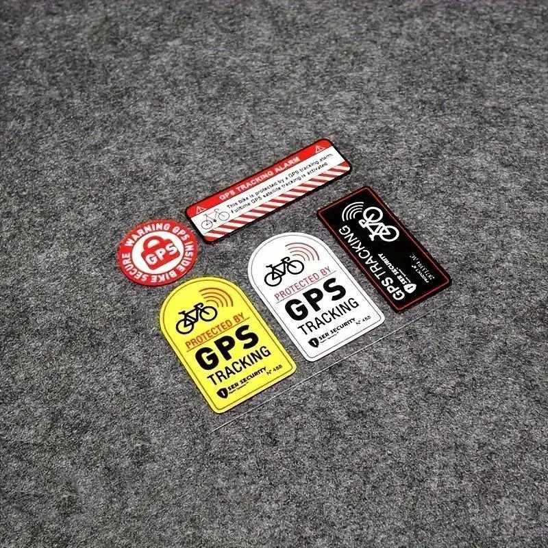 Tracking Security Sticker for Bikes: Advanced Hidden Tracker with High Visibility Reflective Design for 24/7 Protection Against Theft