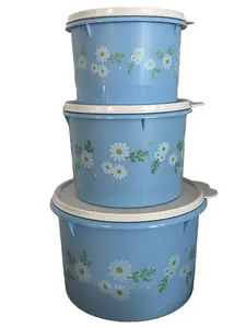 Tupperware Daisy Canister Set of 3