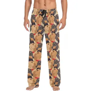 Men's Pajama Pants Super Soft Dog Dachshund Sleep Lounge Pants Pjs Bottoms with Pockets