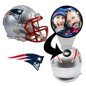 New England Patriots NFL Mini Helmet - Picture Inside