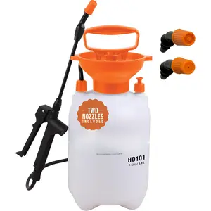 tools 1 Gallon Pump Sprayer - HD101 Garden Sprayer for Weeds, Lawn Care &  - 52" Long Hose, 2 Nozzles & Easy Carry Handle - Durable & Lightweight
