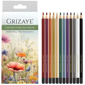 Grizaye Colored Charcoal Pencil Set of 12