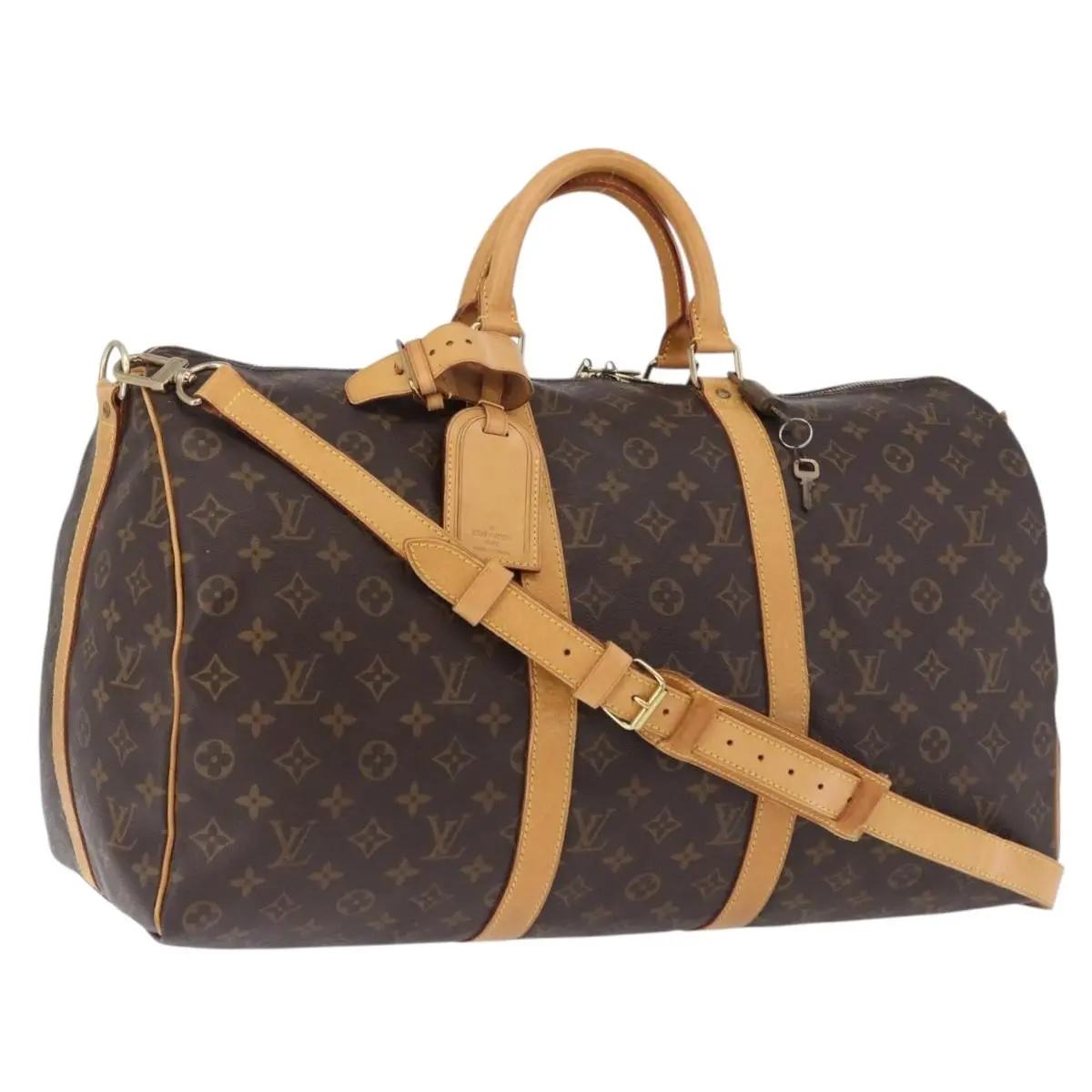 Pre-owned Louis Vuitton FINAL SALE Travel Bags Monogram Keepall Bandouliere 50
