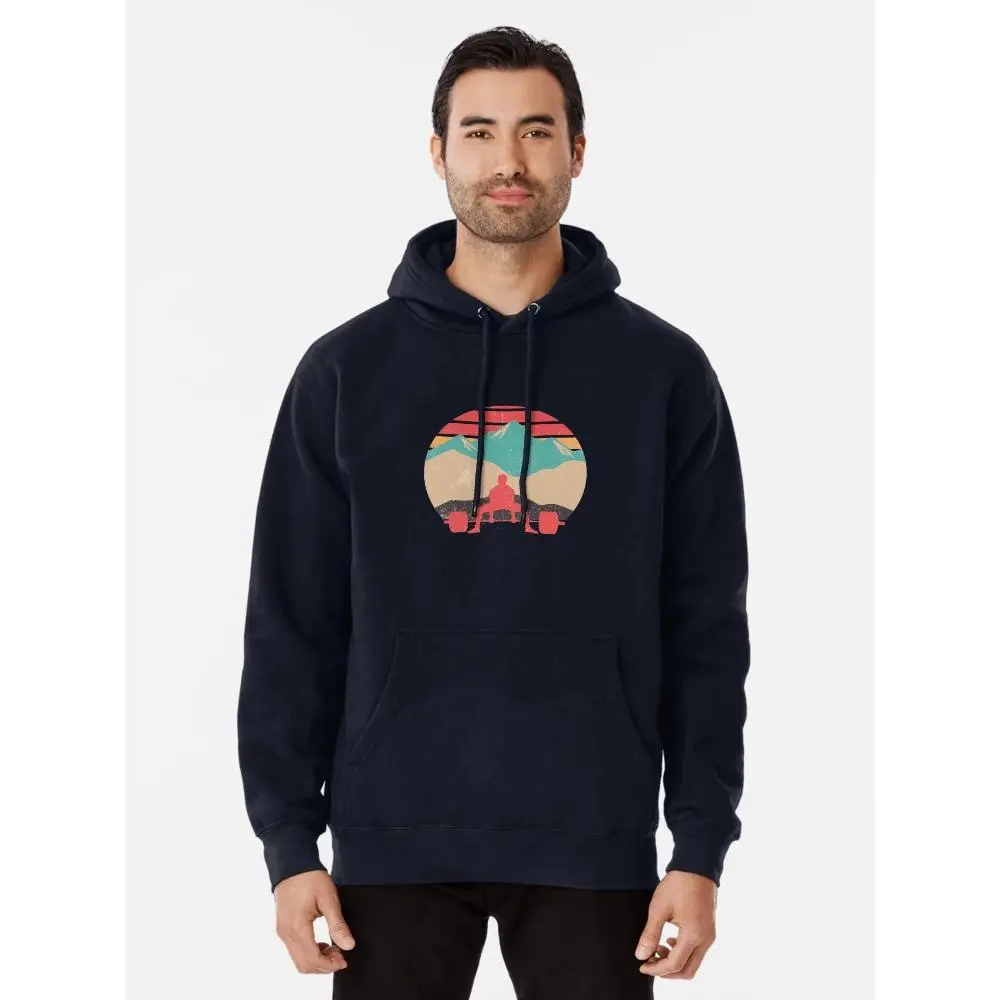 Sunset Deadlifts Powerlifting Unisex Hoodie, Mens Sweatshirt, Hooded Design, Menswear Sweatshirts