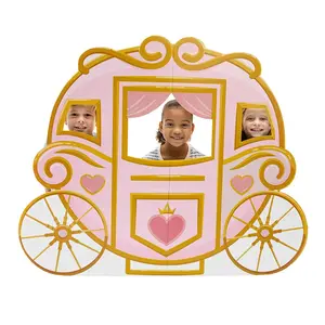 44" Pink Princess Party Carriage Cardboard Cutout Stand-In Stand-Up