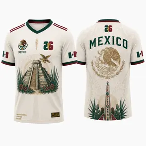 Mexico Jersey 2026, Mexican Culture Inspired Shirt, Eagle Heritage Graphic Tee, Lightweight Breathable Comfort Apparel