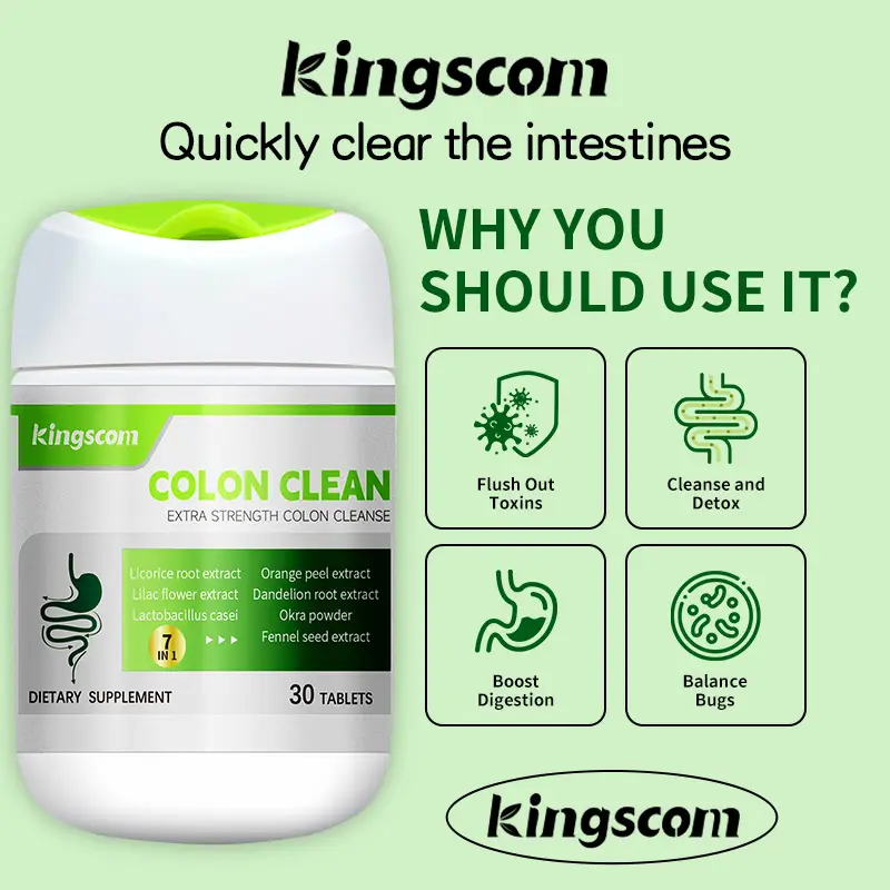 Kingscom-Activate 15-Day Probiotic Cleanse - Gut Health, Colon Detox & Weight Management Support | Caffeine-Free Advanced Formula | Non-GMO | 30 Table