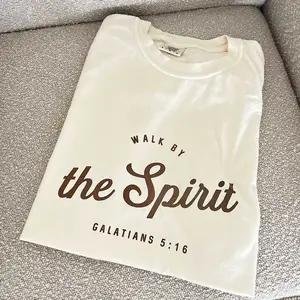 Christian Walk By The Spirit T-shirt | Bible verse | Christian Aesthetic | Modern Minimal Christian verse shirt | Church Outfit
