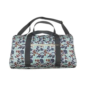 BA0263-Camouflage brown green gym bag