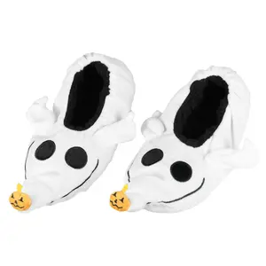 The Nightmare Before Christmas Zero Dog Character Slipper Socks with No-Slip Sole For Women Men (OSFA)