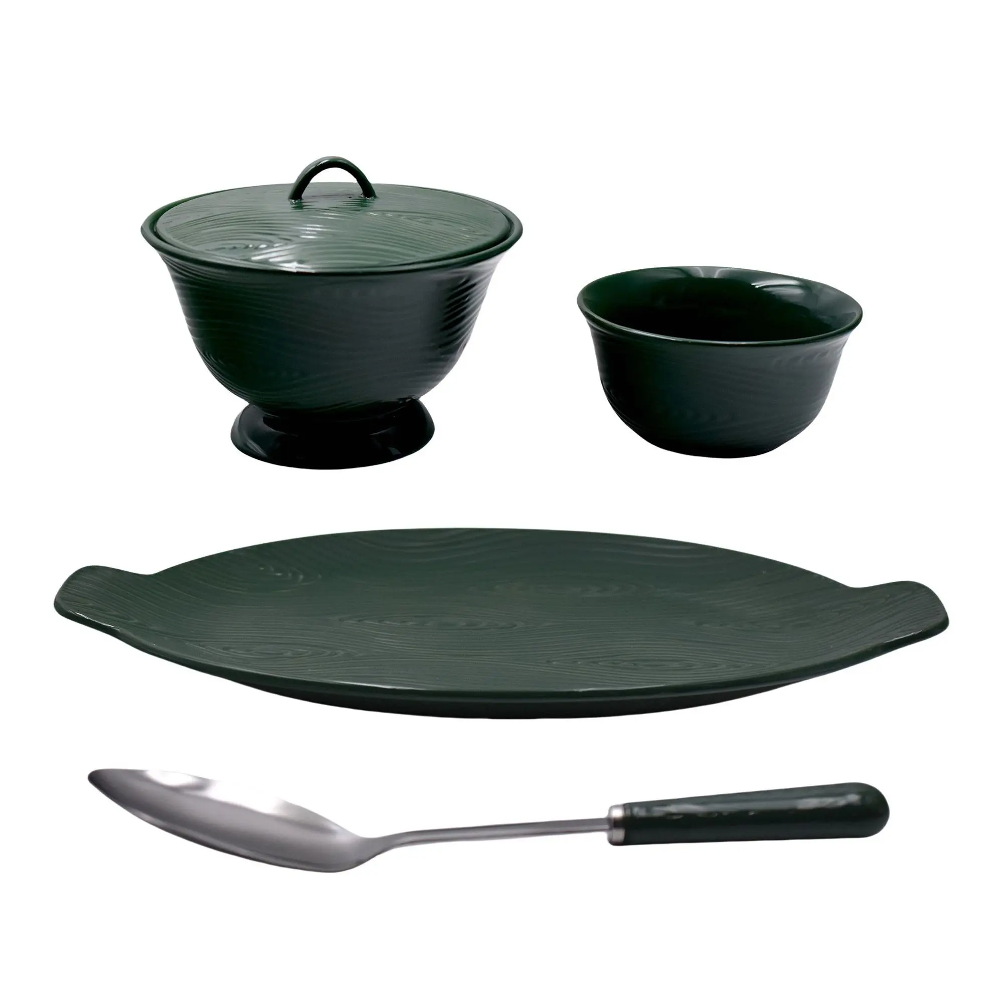 Temp-tations Woodland Nostalgic 5-pc Serving Platter and Bowl Set Temp-tations Woodland Nostalgic 5-pc Serving Platter and Bowl Set