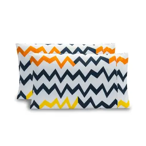 Mocassi 1500 Series 2-Pieces Chevron Pattern Pillowcase Set