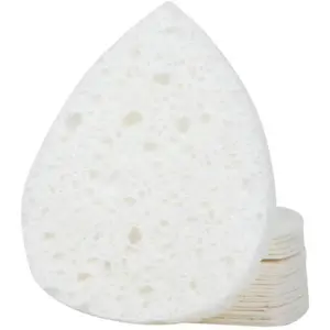 Complete Pro Raindrop Compressed Sponge - White - 2.75"D x 0.38"H / 20 Pack