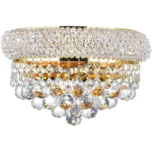 CWI Lighting Empire 2 Light 12 inch Gold Wall Light 8001W12G-A
