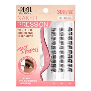 Naked Press On Pre-Glued Underlash Extensions - Soft Volume