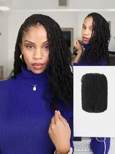 New 18-22 Inch African Curl Synthetic Hair, Easy to Style, Long-Lasting Natural Look, Affordable High-Quality Dreadlock Extensions