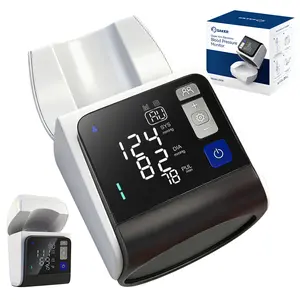 Saker Portable Upper Arm Blood Pressure Monitor - Automatic, No-Wrap Auto-Fit (8.5"-15.7" Fit), Large Display for Home Healthcare Use