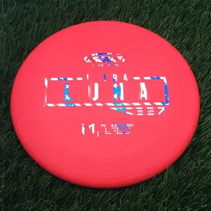 Discraft Putter Line Hard UltraLuna with PM Logo Stock Stamp Stamp - 169.8g - Reddish Orange