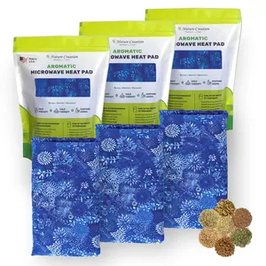 Herbal Microwave Heating Pads Trio - Pamper & Relax Bundle - Nature Creation Pack Essence