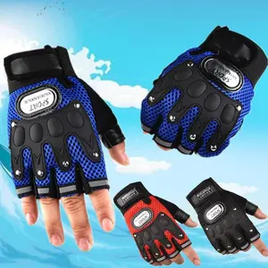 Men's Half Finger Cycling Gloves, Breathable Outdoor Sports Gear, Ideal for Bike & Motorbike, Perfect for Spring, Summer, Autumn