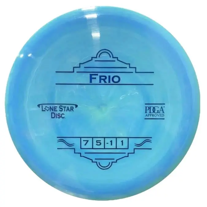 Lone Star Disc Frio Control Bravo Premium Driver Disc Golf, Flexible, Neutral Design for Everyone, Speed 7 Rim, Easy Grip, Control Shots, Carving Line, 173G, Easily Manipulable, Great Grip