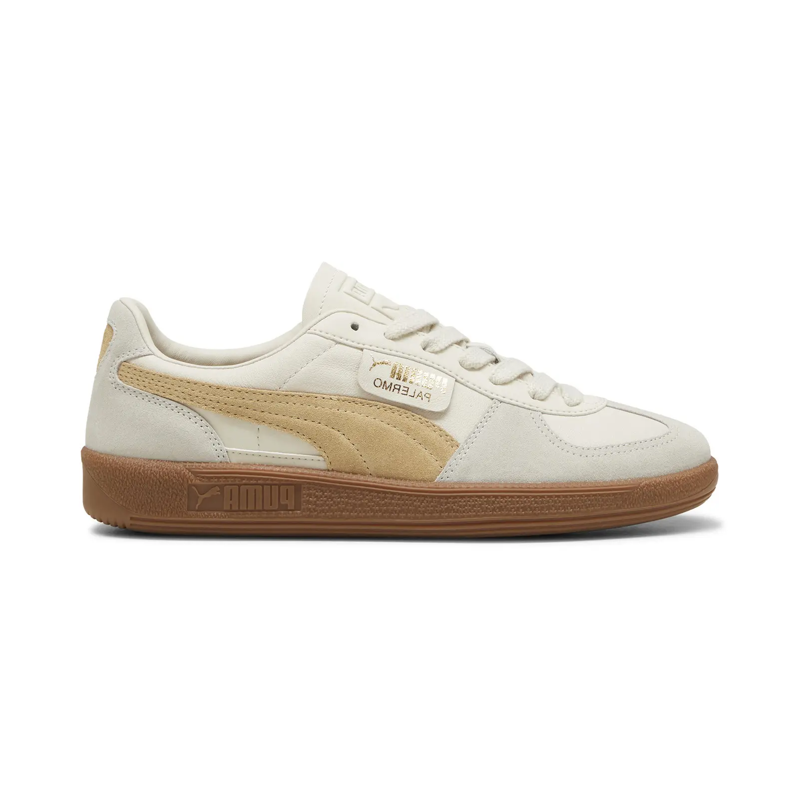 Puma Palermo Leather 39646413 Mens Beige Leather Lifestyle Sneakers Shoes