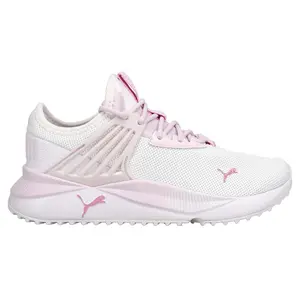 PUMA Womens Pacer Future Hazy Summer Slip On Sneakers Shoes - Pink, White