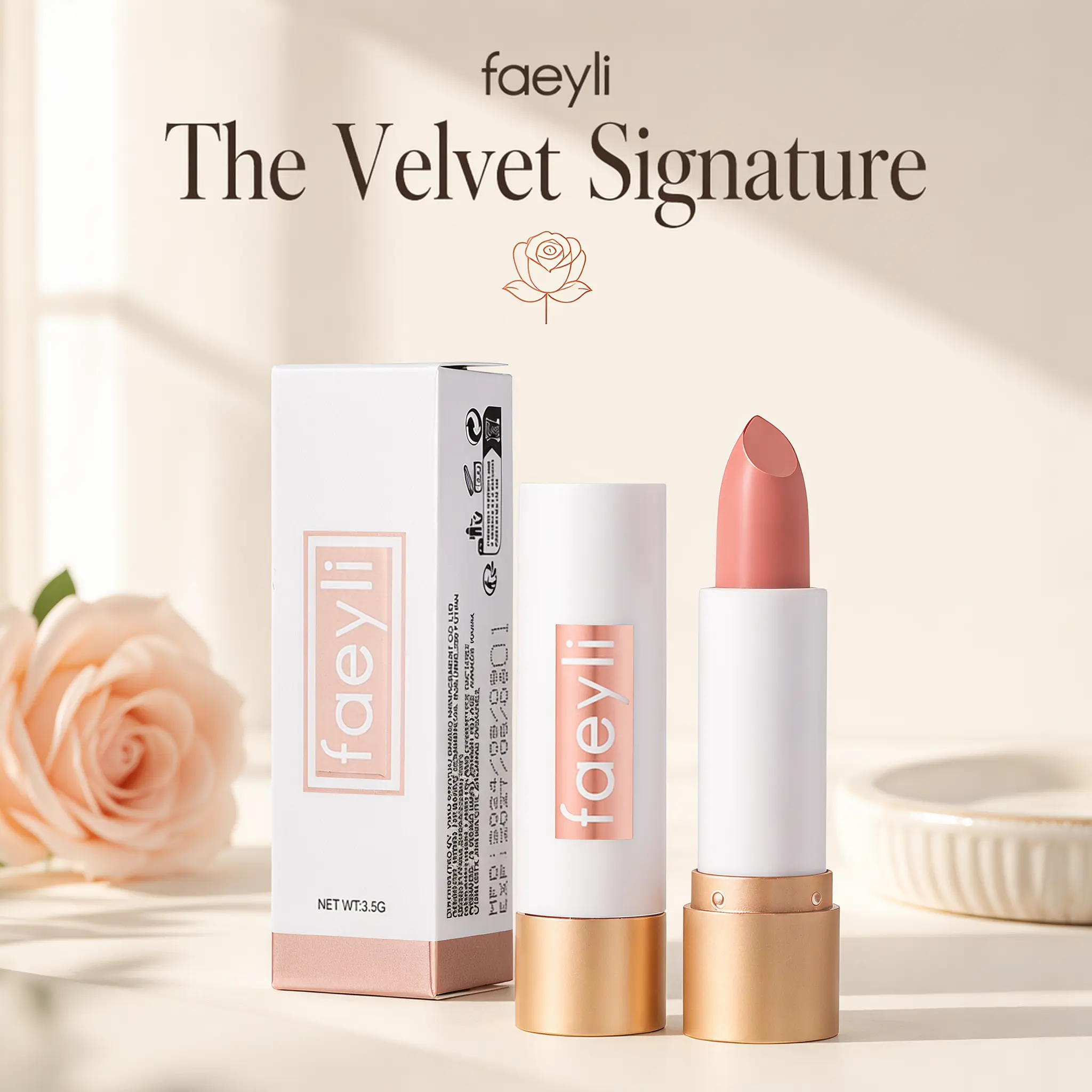 Matte Lipstick Velvet Texture Waterproof Long Lasting Non Stick Cup Nude Red Color Lip Stick High Pigment Daily Makeup Lip Cosmetics For Women Girls