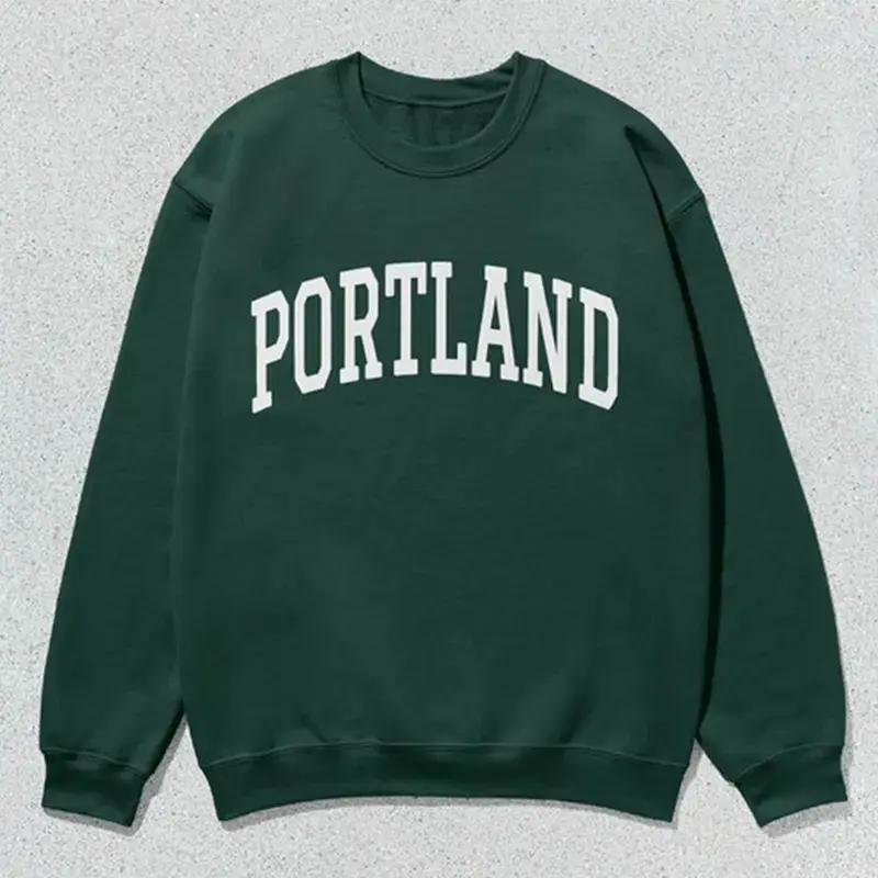 Portland Sweatshirt – Unisex Collegiate Crewneck, Oregon City Sweater, Trendy PNW Gift
