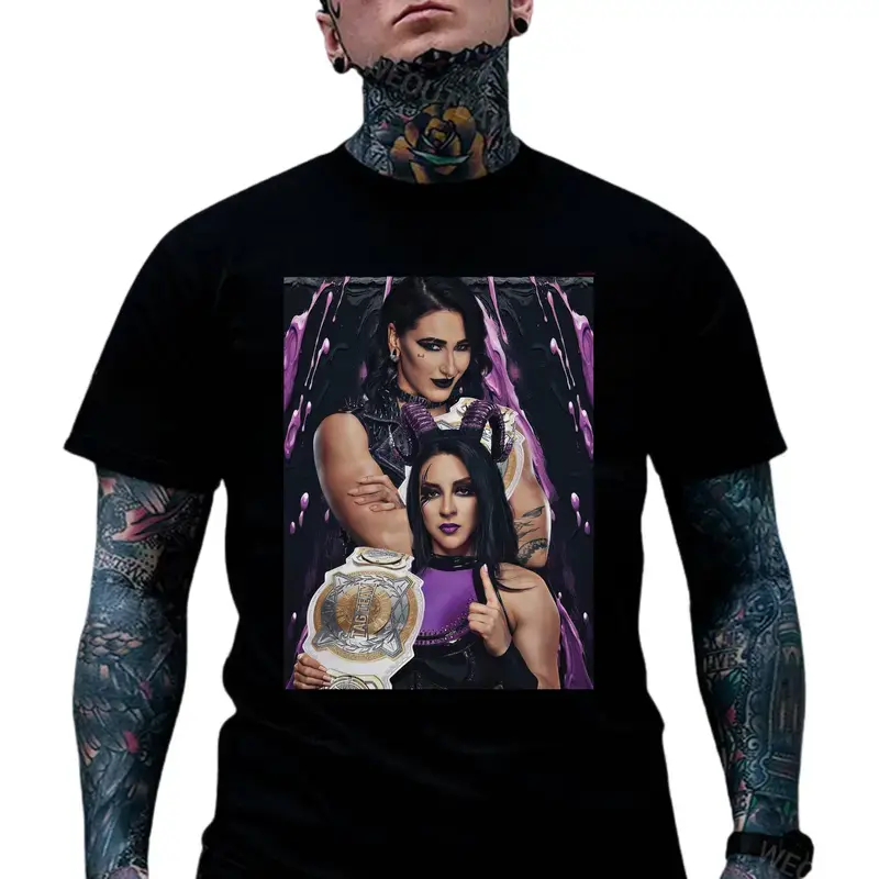 Stephanie Vaquer Rhea Ripley T-Shirt, Wrestling Tee,  Sports Shirt, W/W/E, Workout Tshirt, Men Gifts, Graphic Tees, Classic Green, Full Color, Full Sizes, For Men, For Woman