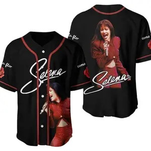 Selena Quintanilla Baseball Jersey: Como La Flor Design