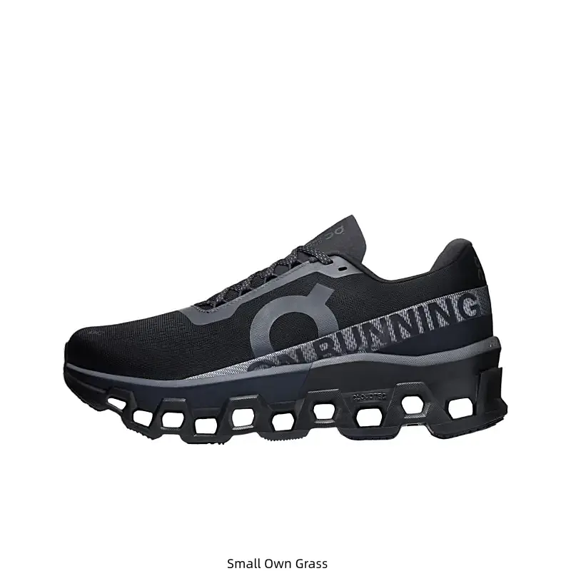 Sleek All-Black Running Sneakers with a Breathable Knit Mesh Upper and a Stealthy Hollow Cushion Sole, The Ultimate Techwear-Inspired Shoe for Tough Gym Workouts, Casual Streetwear, and Everyday Cool Looks