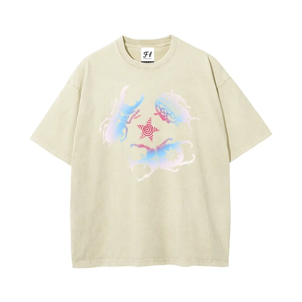 Stag Beetle Insect Enthusiast S~5XL Oversize Unisex Washed T-Shirt for Women and Men's Unisex Fit Batik Cotton Oversize Streetwear Menswear  Super Soft Pre-Shrunk