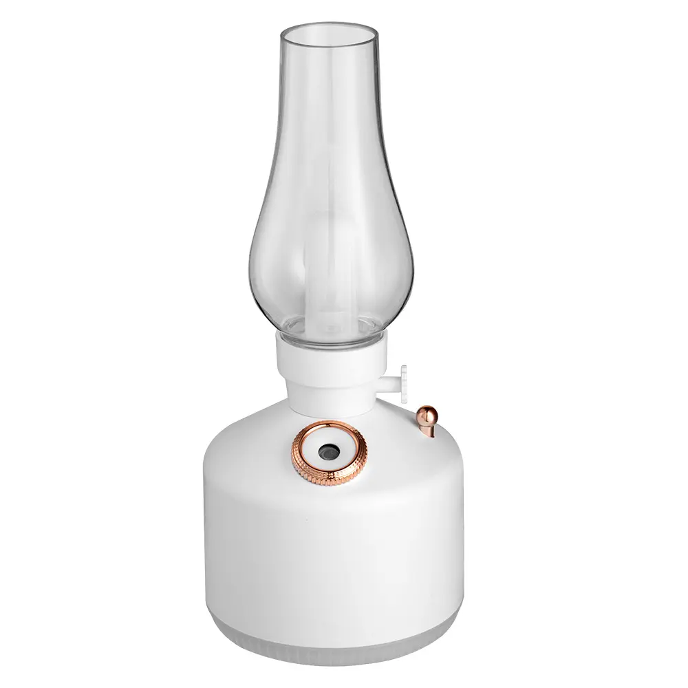 Small Portable Rechargeable Air Humidifier - Night Light, Sleep Aid, Light-Up, Auto Shut Off, Mist Modes, Cordless, Relieve Dry Skin, Compact for Home, Office Use by Students