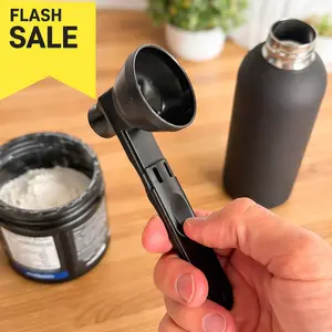 2-in-1 Protein Powder Scoop Funnel – Sliding Scoop for Creatine, Pre-Workout & Smoothies (Buy 1 Get 1 Free)