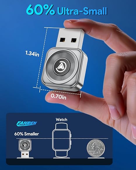 2026 Upgraded 2-in-1 Wireless CarPlay Adapter, Ultra Mini, Fast Auto Connection, Plug and Play for iOS10+ & Android11+