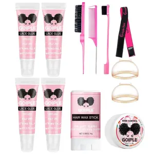 GOIPLE-valentine's classroom gifts Lace Glue for Lace Front Wigs 0.5 OZ Waterproof Strong Hold Transparent Adhesive with Accessories for Hair Care