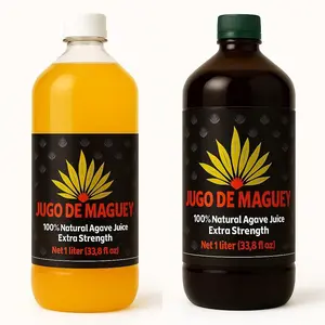 1,000ML Jalisco Maguey Juice Extract (1 Liter) | with Natural Plants, 100% Juice | Jugo de Maguey Jalisco, Jugo de Agave Sabor Original Mexican Formula (BOTH (NATURAL+ASADO))
