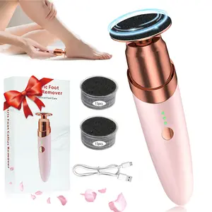 High-Quality Electric Foot Callus Remover, Adjustable Settings Portable Pedicure Machine, LED Light Heel Removal Tool, Includes 30 Sandpaper Sheets